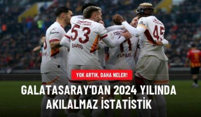 Galatasaray’dan 2024 yılında akılalmaz istatistik