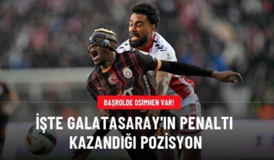 İşte Galatasaray’ın penaltı kazandığı pozisyon