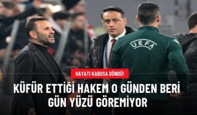 Küfür ettiği hakem o günden beri gün yüzü göremiyor