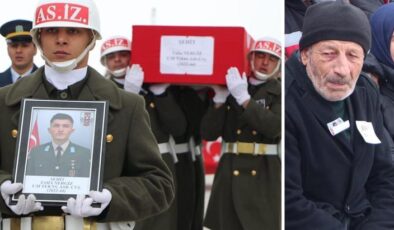 Şehidin cenazesi götürülürken babasının feryadı ağlattı