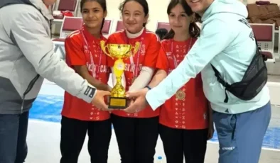 Durasıllı Mimar Sinan Ortaokulu Küçük Kızlar Floor Curling Takımı İl Birincisi Oldu