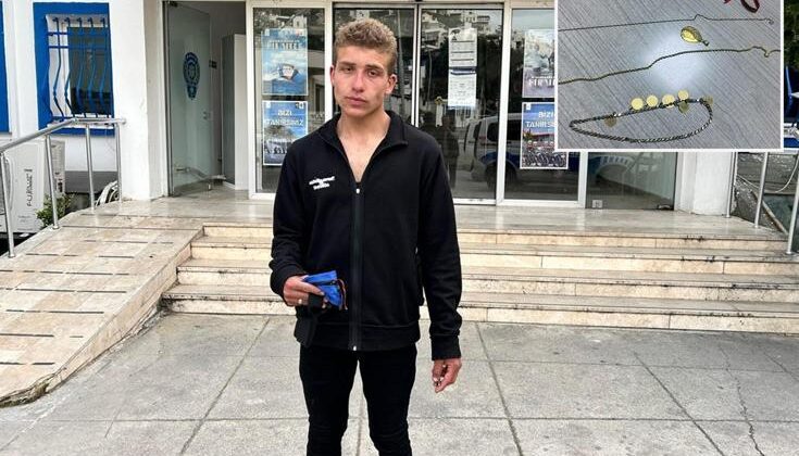 Bulduğu altınları sahibine teslim etti, polis karşılıksız bırakmadı