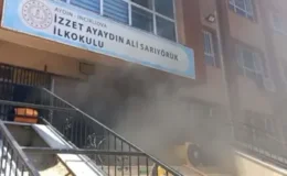 İlkokulda Yangın Paniği